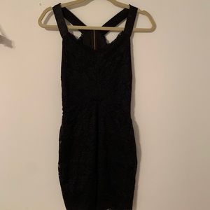 Guess Mini Dress Black Lace